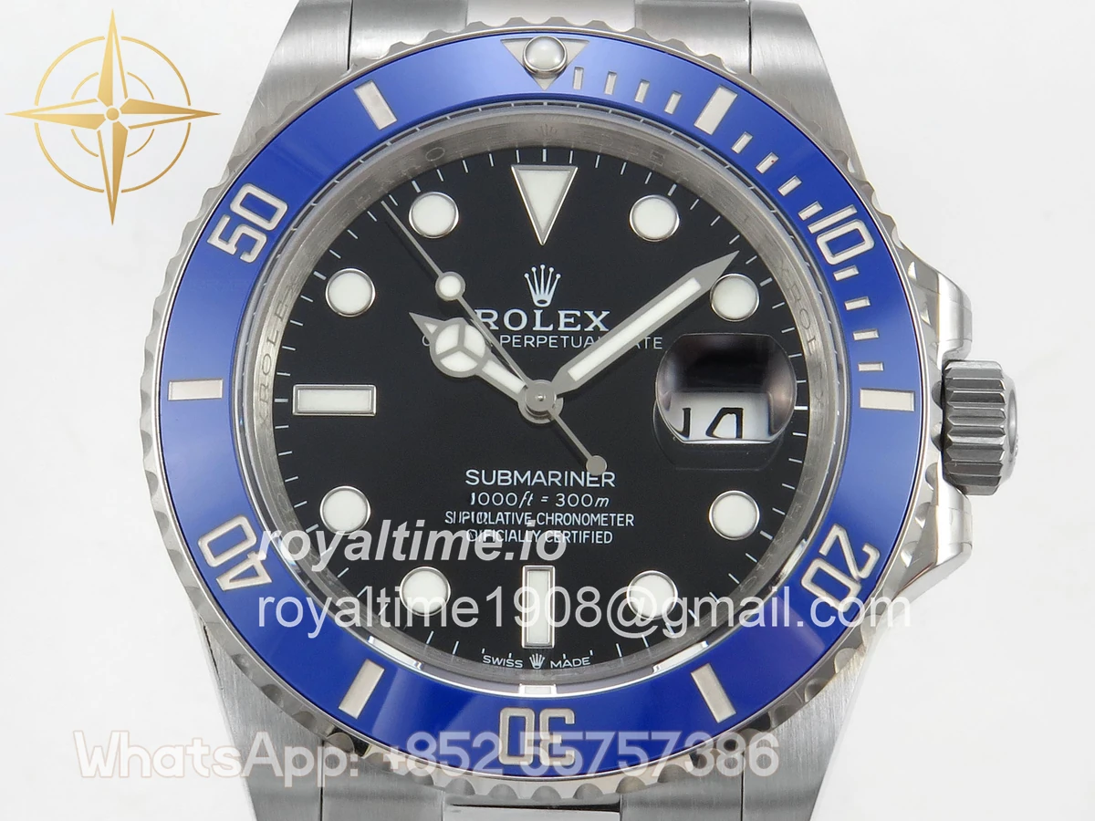 Rolex Submariner 41mm 126619 LB QF Blue Ceramic Black Dial on SS Bracelet QF3235 - Image 2