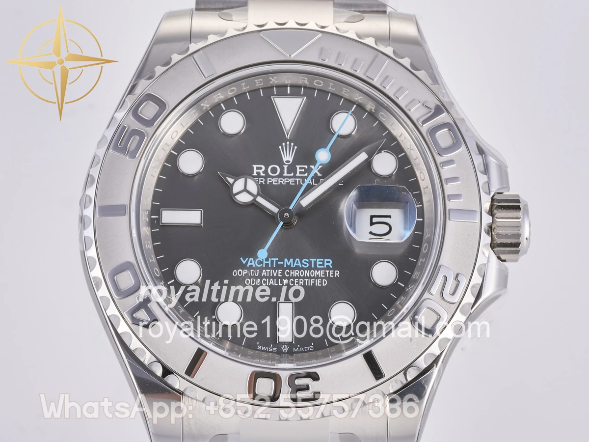 Rolex Yacht-Master 126622 904L Steel Clean Plus Gary Dial on SS Bracelet JH3235 - Image 2