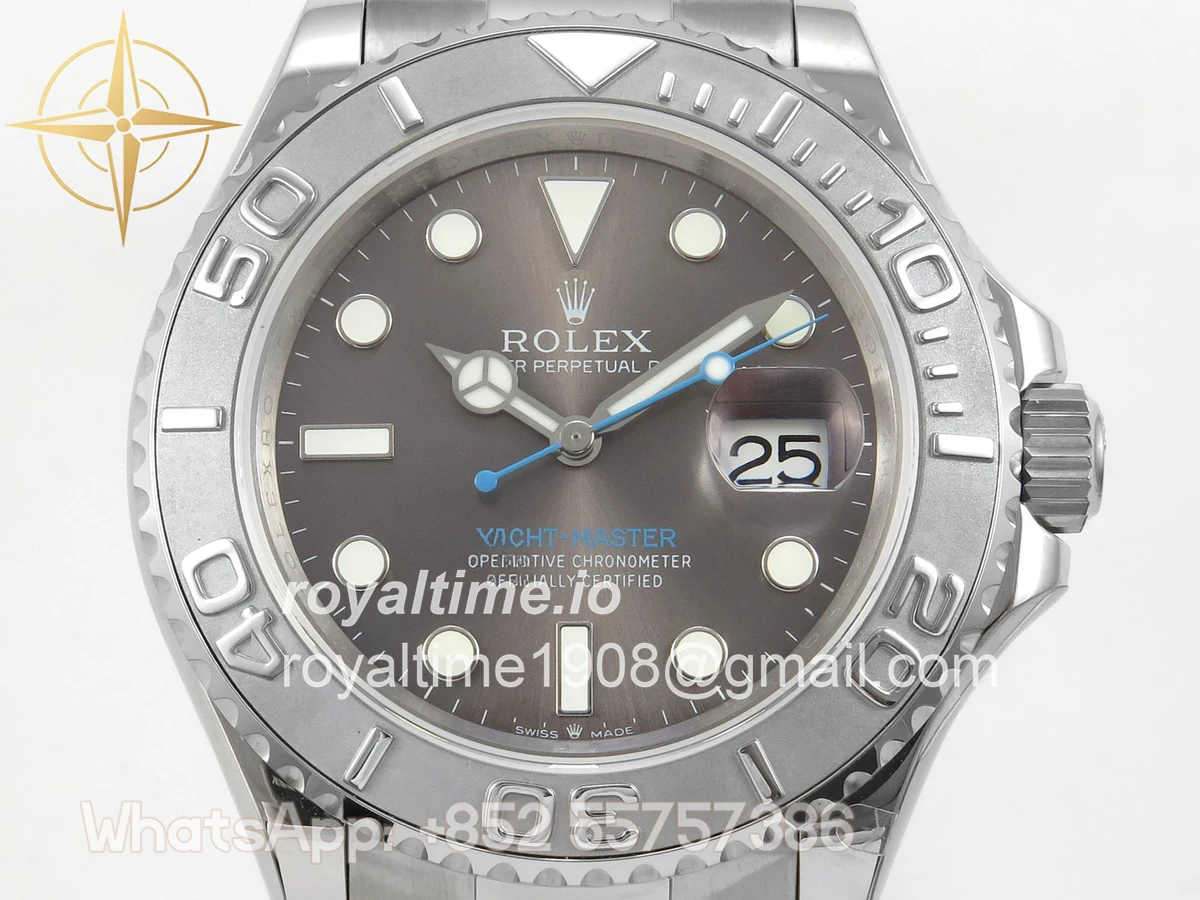 Rolex Yacht-Master 126622 904L Steel QF Gary Dial on SS Bracelet QF3235 - Image 2