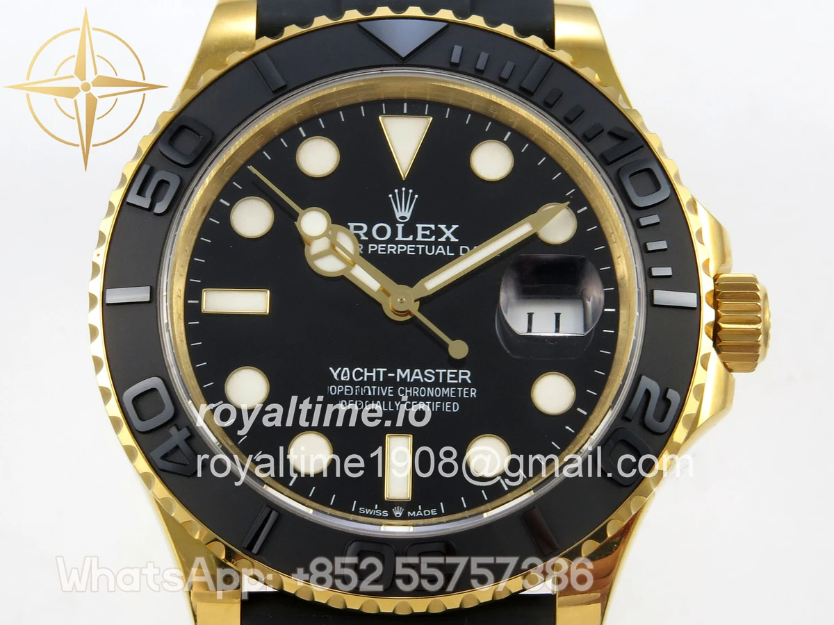 Rolex Yacht-Master 42mm 226658 YG QF on Oysterflex Strap JH3235 V18 (Free Sprung) Weighted 171g - Image 2