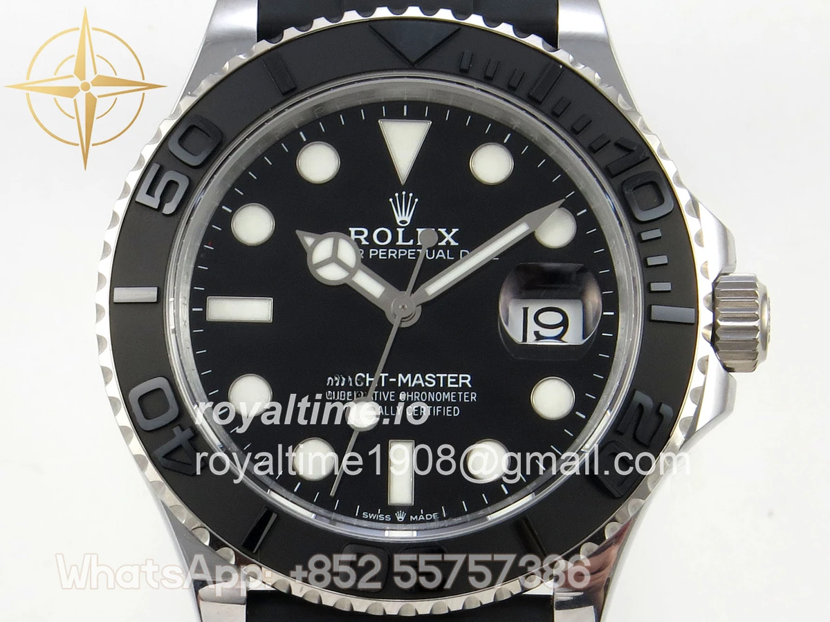 Rolex Yacht-Master 42mm 226659 SS QF on Oysterflex Strap JH3235 V18 (Free Sprung) Weighted 171g - Image 2