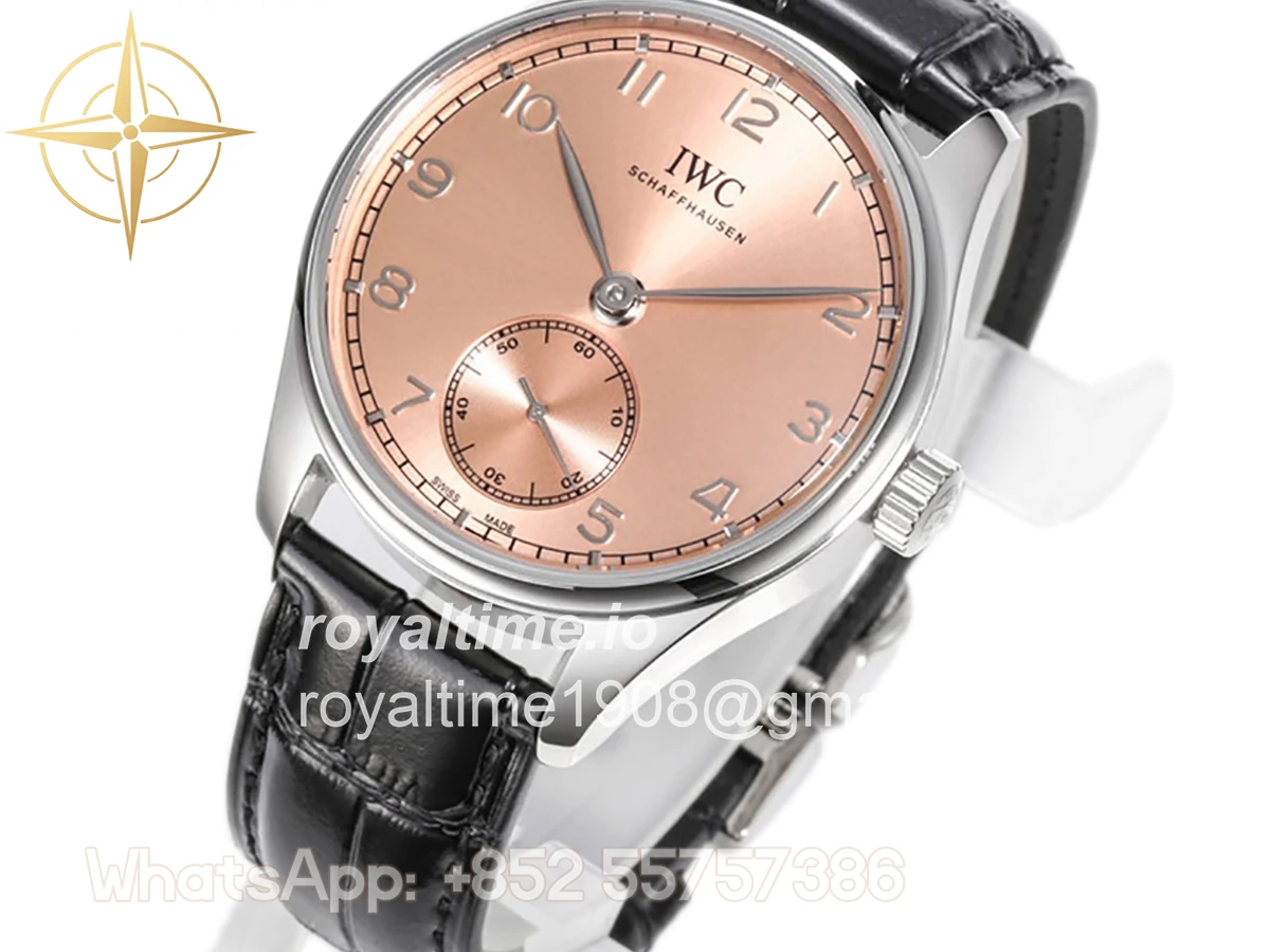 IWC Portugieser Automatic 40 IW358313 Pink Dial in Steel - Image 2