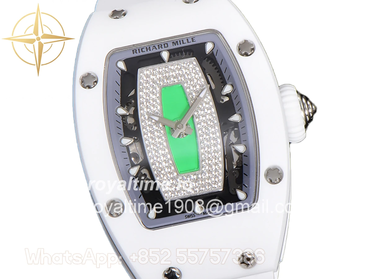 Richard Mille RM 007 Automatic Ladies White Ceramic Green - Image 2