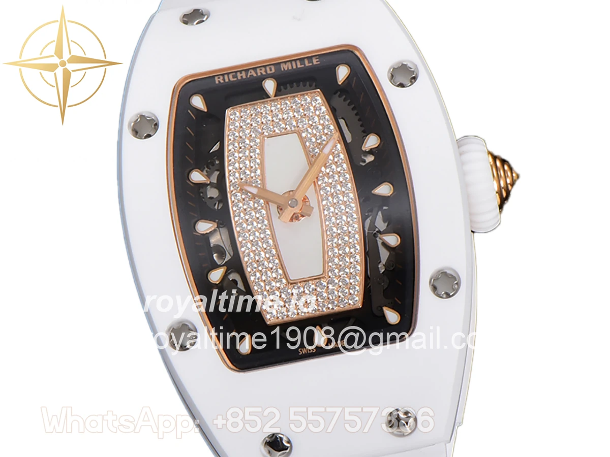 Richard Mille RM 007 Automatic Ladies White Ceramic White Lips - Image 2