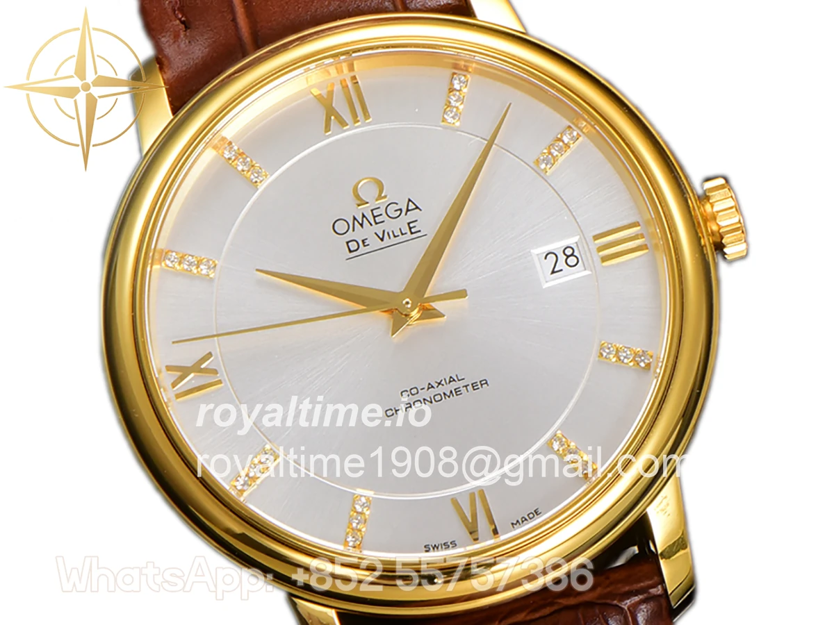 Omega De Ville Prestige Co‑Axial Master Chronometer 40mm Silver Dial in Yellow Gold - Image 2