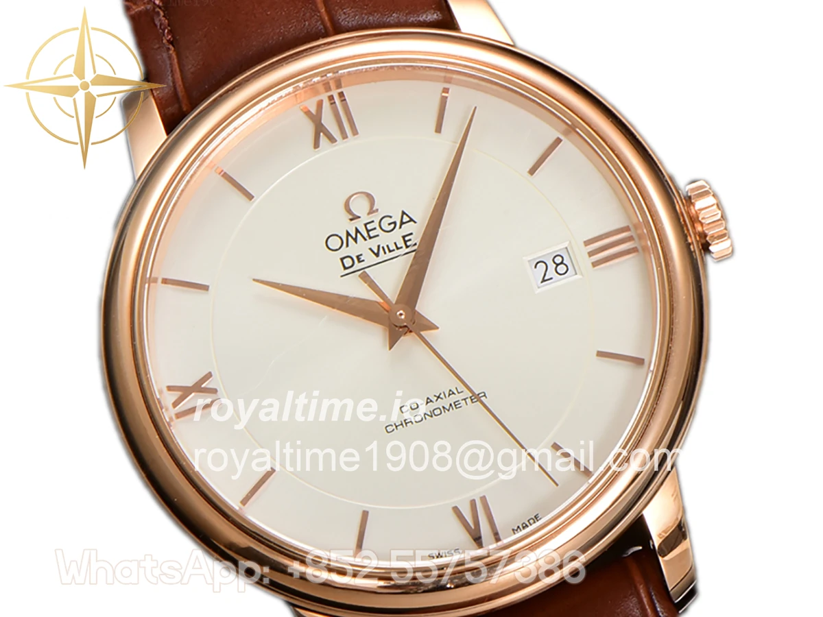 Omega De Ville Prestige Co‑Axial Master Chronometer 40mm White Dial in Rose Gold - Image 2
