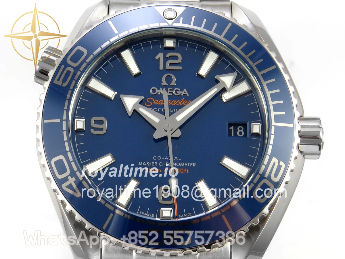 Omega Seamaster 39.5mm VSF Blue Dial on SS Bracelet VS8800 V4 - Image 2