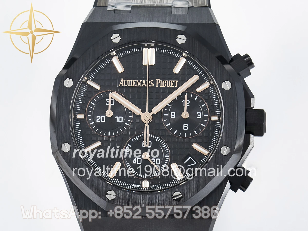 Audemars Piguet Royal Oak Chrono 26240 Black Ceramic APSF on Ceramic Bracelet SA4401 - Image 2