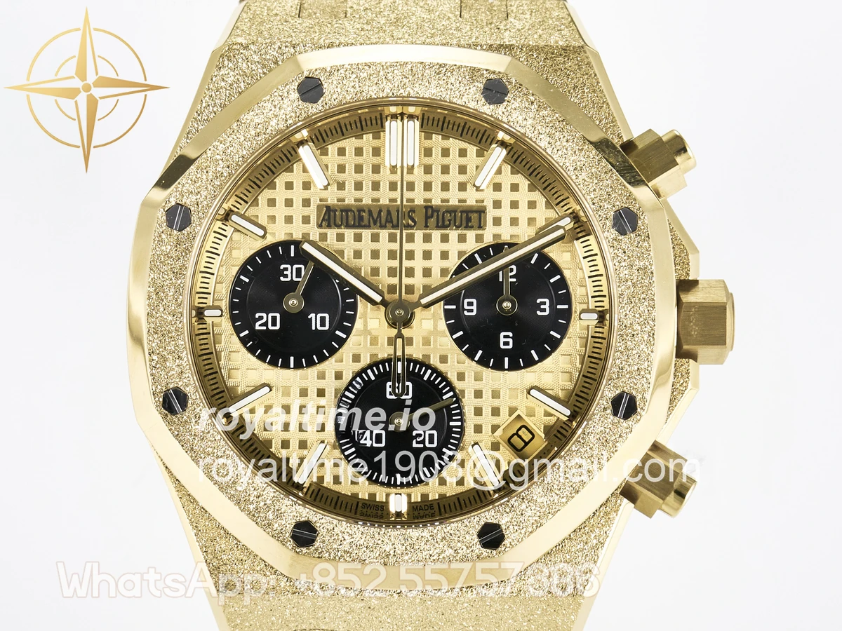 Audemars Piguet Royal Oak Chrono 26240 Frosted YG APSF YG Dial on Bracelet SA4401 - Image 2