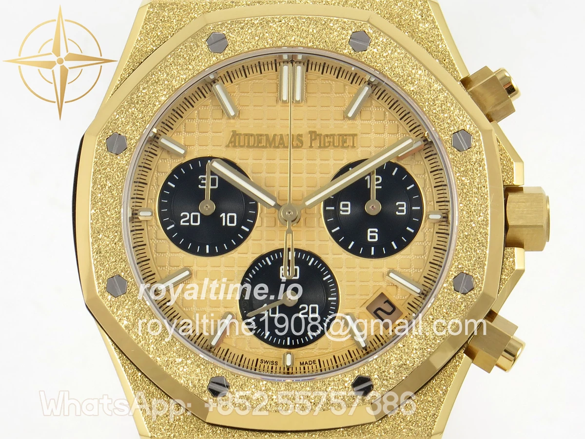Audemars Piguet Royal Oak Chrono 26240 Frosted YG DDF YG Dial on YG Bracelet DD4401 - Image 2