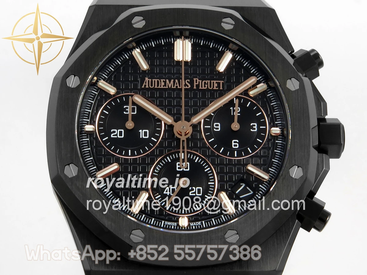 Audemars Piguet Royal Oak Chrono 26240 PVD DDSF Black Dial on PVD Bracelet DD4401 - Image 2