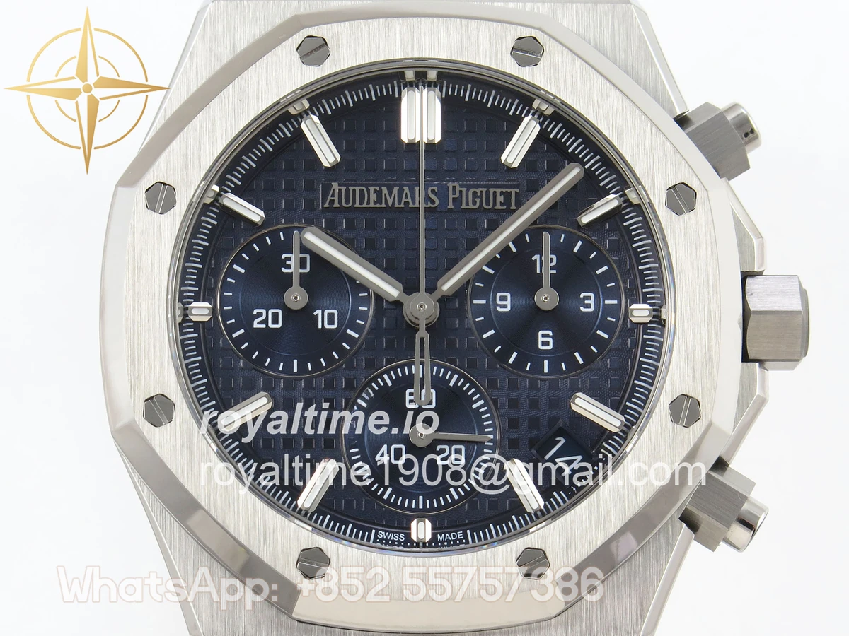 Audemars Piguet Royal Oak Chrono 26240 SS APSF Green Dial on SS Bracelet SA4401 V2 (Free Sprung) - Image 2