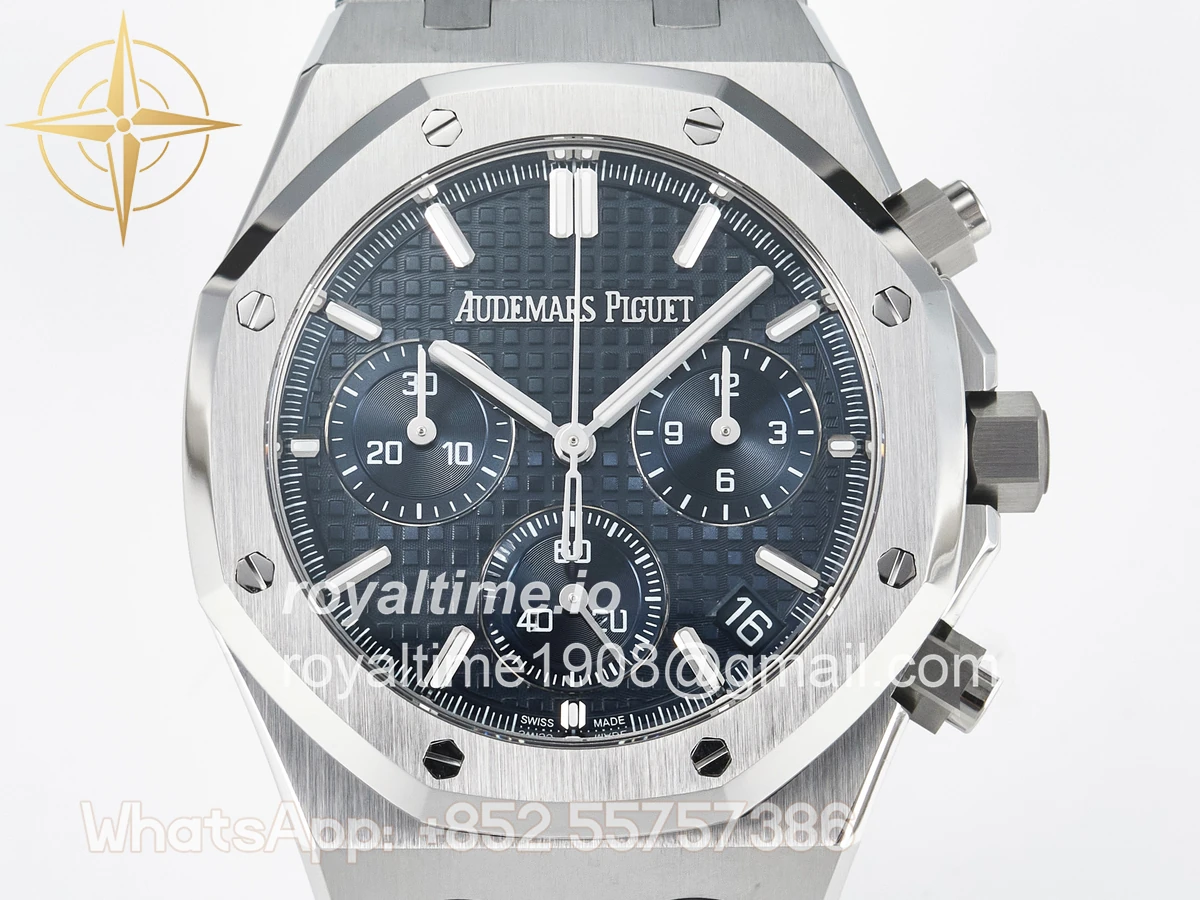 Audemars Piguet Royal Oak Chrono 26240 SS APSF Blue Dial on SS Bracelet SA4401 - Image 2