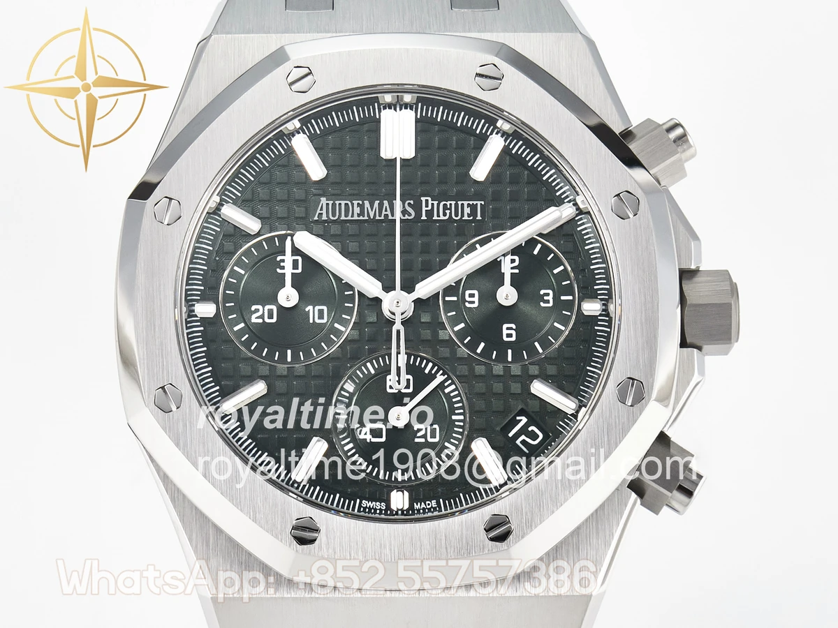 Audemars Piguet Royal Oak Chrono 26240 SS APSF Green Dial on SS Bracelet SA4401 - Image 2