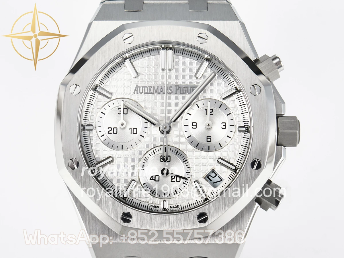 Audemars Piguet Royal Oak Chrono 26240 SS APSF Silver Dial on SS Bracelet SA4401 - Image 2