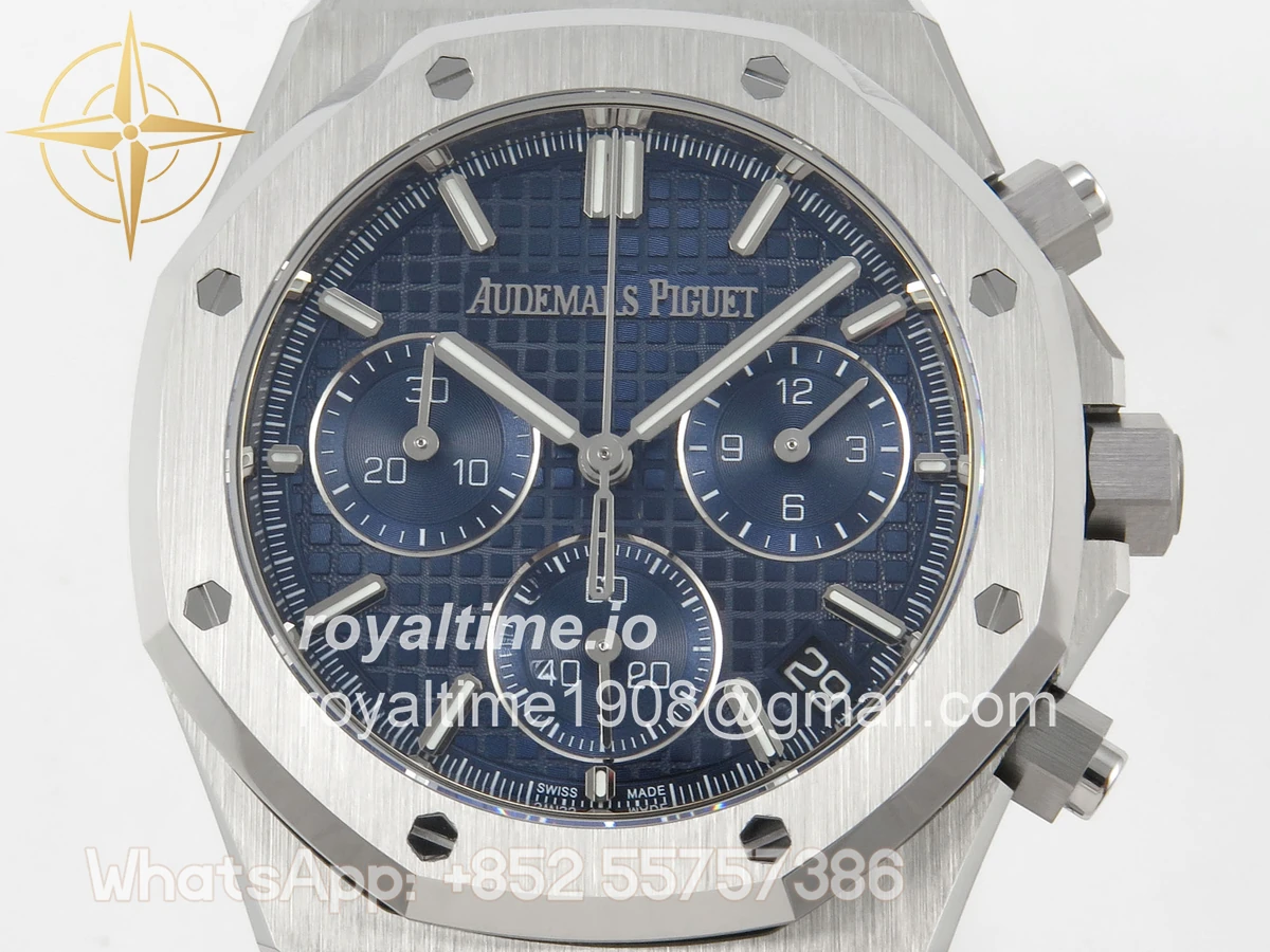 Audemars Piguet Royal Oak Chrono 26240 SS DDF Blue Dial on SS Bracelet SA4401 - Image 2