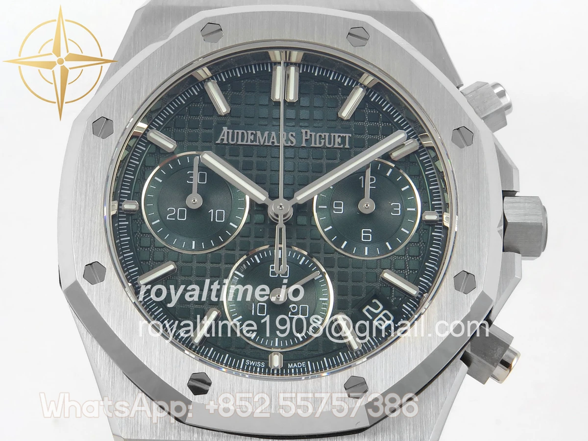 Audemars Piguet Royal Oak Chrono 26240 SS DDF Green Dial on SS Bracelet SA4401 - Image 2