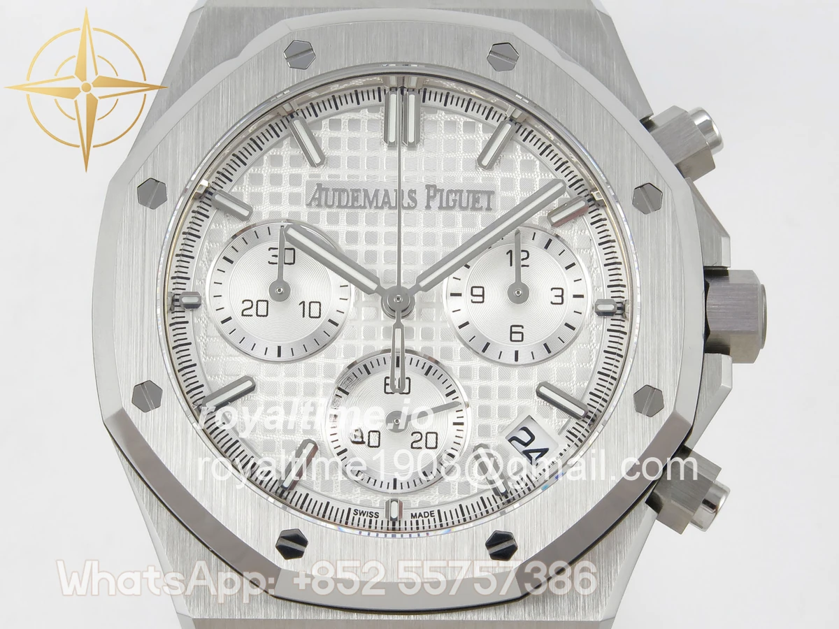 Audemars Piguet Royal Oak Chrono 26240 SS DDF White Dial on SS Bracelet SA4401 - Image 2