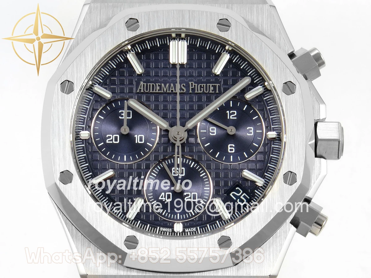 Audemars Piguet Royal Oak Chrono 26240 SS DDSF Blue Dial on SS Bracelet DD4401 - Image 2