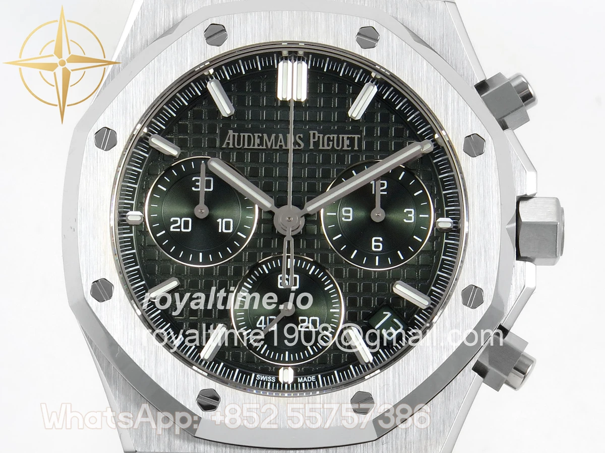 Audemars Piguet Royal Oak Chrono 26240 SS DDSF Green Dial on SS Bracelet DD4401 - Image 2