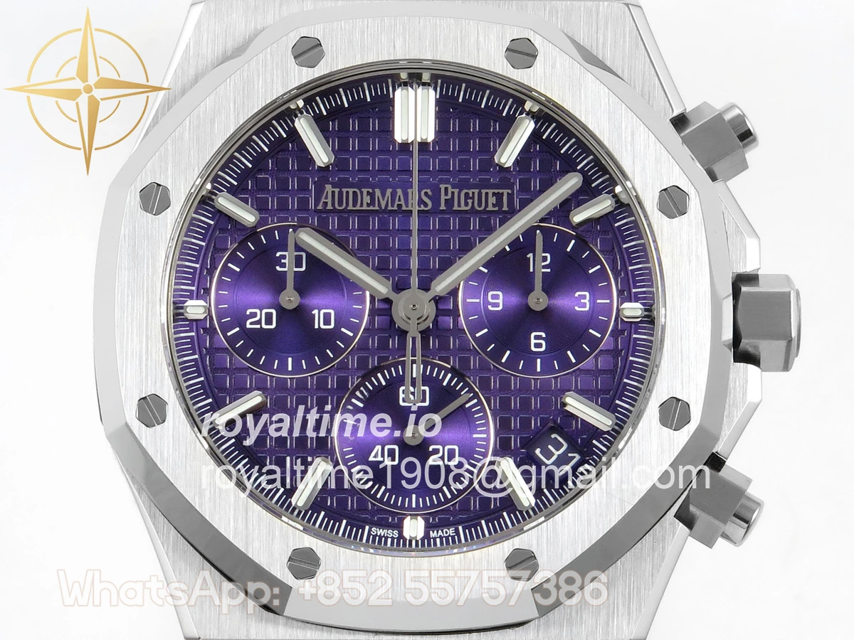 Audemars Piguet Royal Oak Chrono 26240 SS DDSF Purple Dial on SS Bracelet DD4401 - Image 2