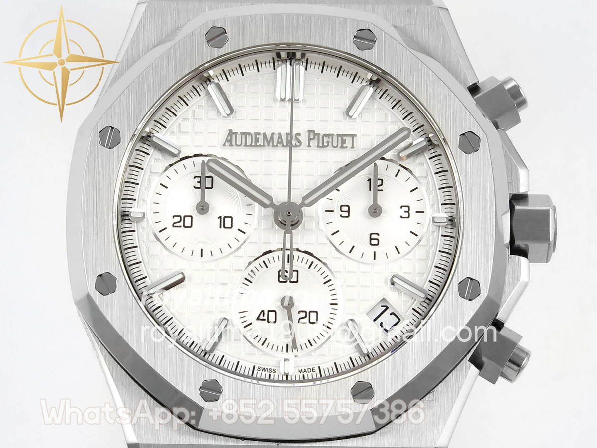 Audemars Piguet Royal Oak Chrono 26240 SS DDSF White Dial on SS Bracelet DD4401 - Image 2