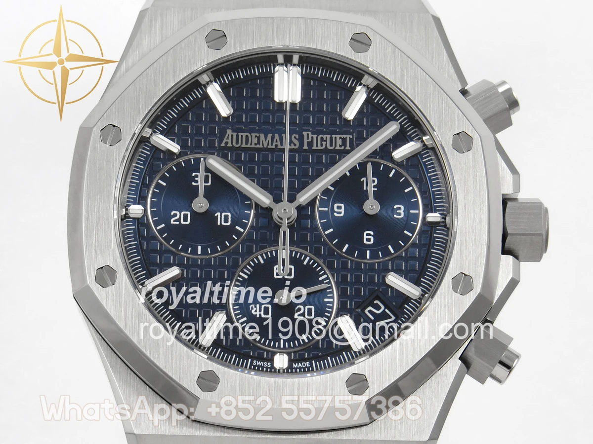 Audemars Piguet Royal Oak Chrono 26240 SS TOPF Blue Dial on SS Bracelet SA4401 - Image 2