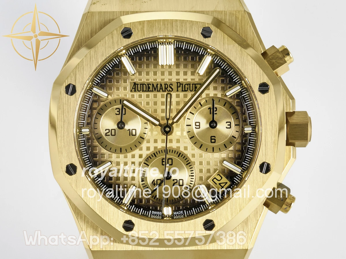 Audemars Piguet Royal Oak Chrono 26240 YG APSF YG Dial on YG Bracelet SA4401 - Image 2