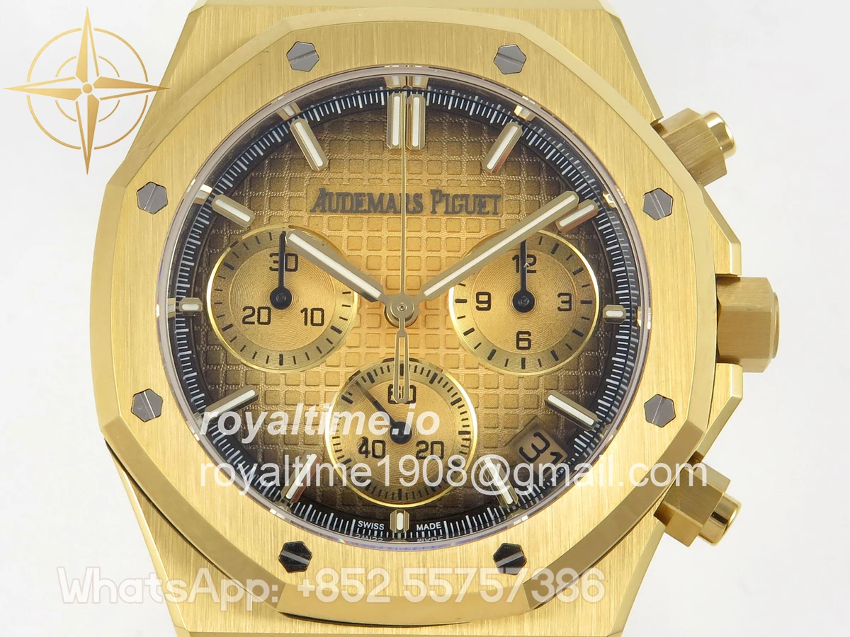 Audemars Piguet Royal Oak Chrono 26240 YG DDF YG Dial on YG Bracelet DD4401 - Image 2