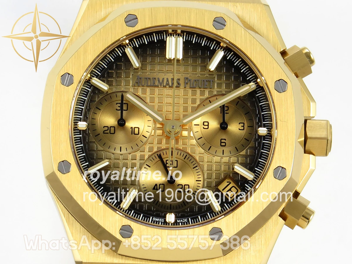 Audemars Piguet Royal Oak Chrono 26240 YG DDSF YG Smoked Dial on YG Bracelet DD4401 - Image 2
