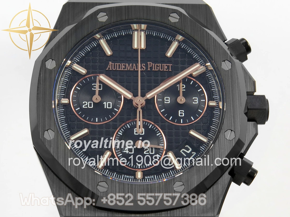 Audemars Piguet Royal Oak Chrono 26240ce Black Ceramic DDF Black Dial on Bracelet DD4401 - Image 2