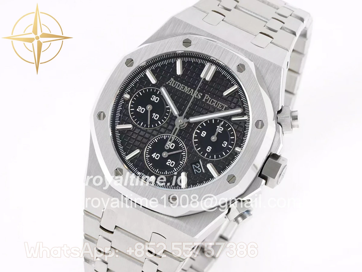 Audemars Piguet Royal Oak Self-Winding Chronograph Black Dial in Steel - Image 3