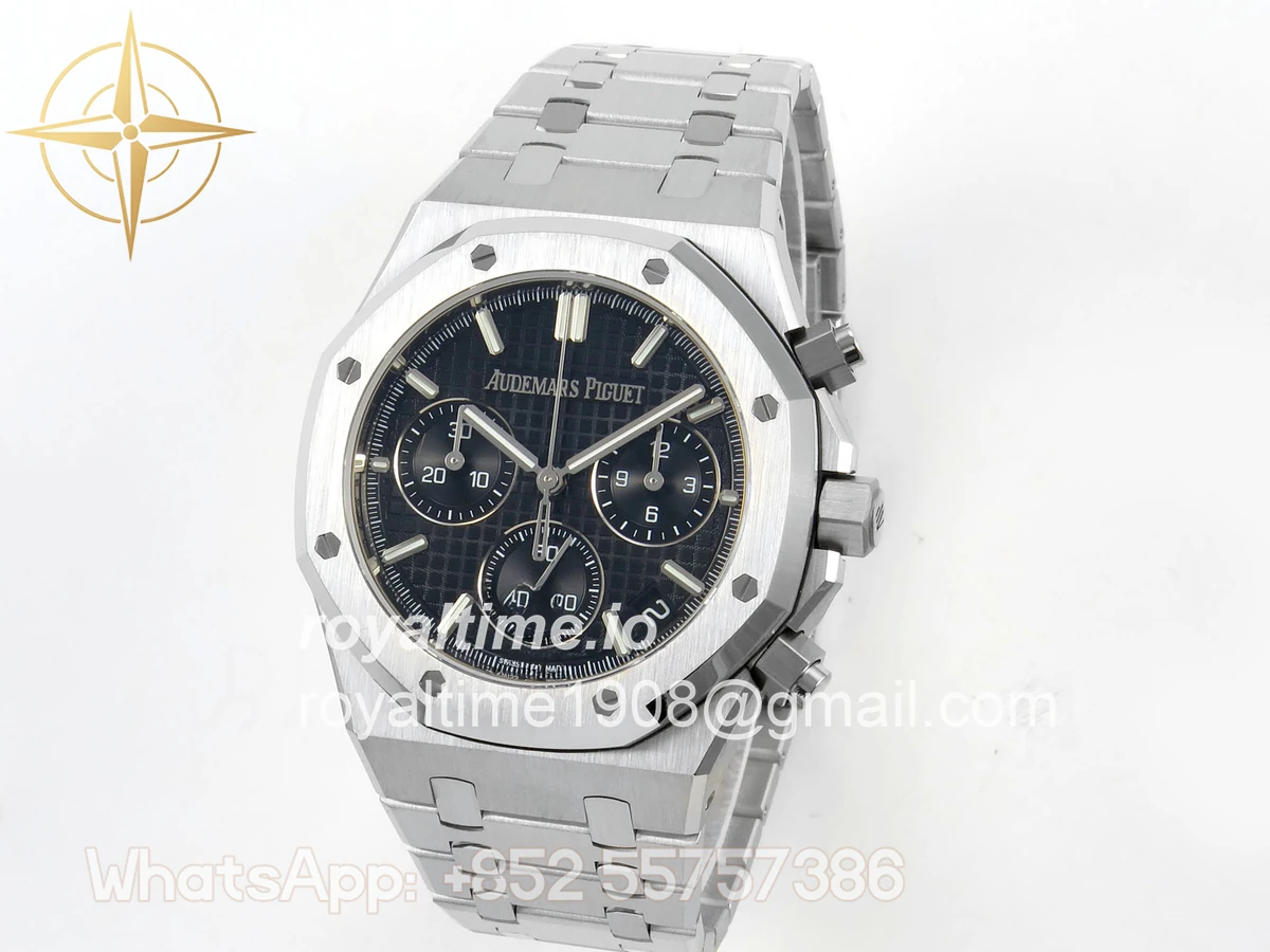 Audemars Piguet Royal Oak Chrono 26240 SS DDF Black Dial on SS Bracelet DD4401 (50th Anniversary) - Image 3
