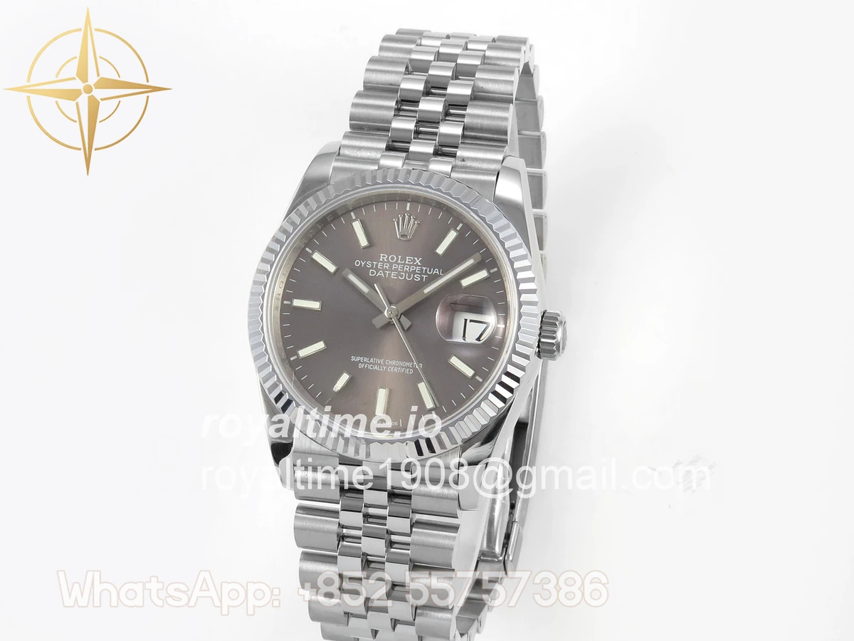 Rolex DateJust 36 126234 QF Gray Stick Dial on Jubilee Bracelet QF3235 - Image 3