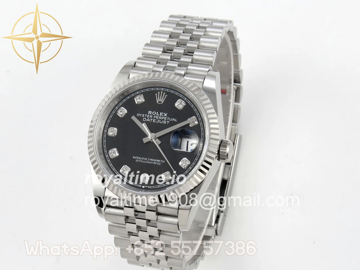 Rolex DateJust 36 SS 126234 ARF Black Diamonds Dial on Jubilee Bracelet DD3235 - Image 3