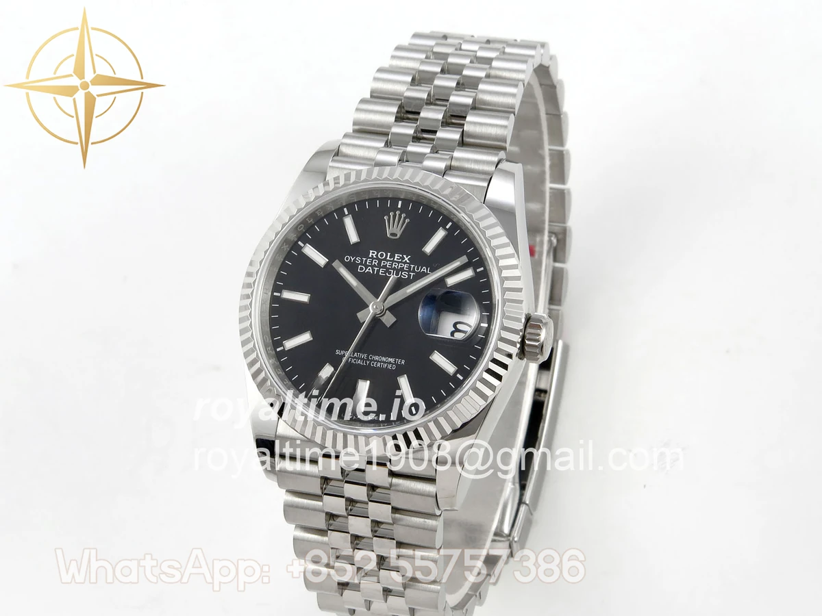 Rolex DateJust 36 SS 126234 ARF Black Stick Dial on Jubilee Bracelet DD3235 - Image 3