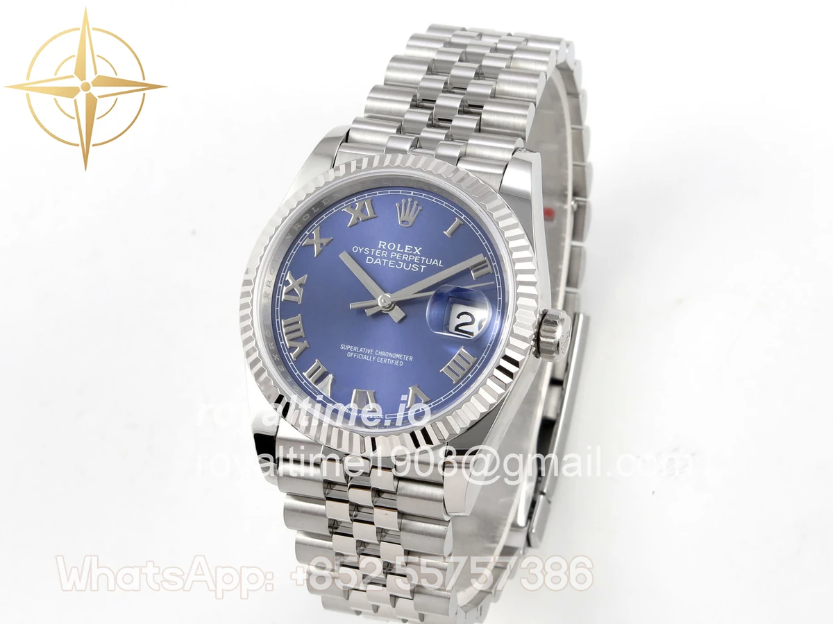 Rolex DateJust 36 SS 126234 ARF Blue Roman Dial on Jubilee Bracelet DD3235 - Image 3