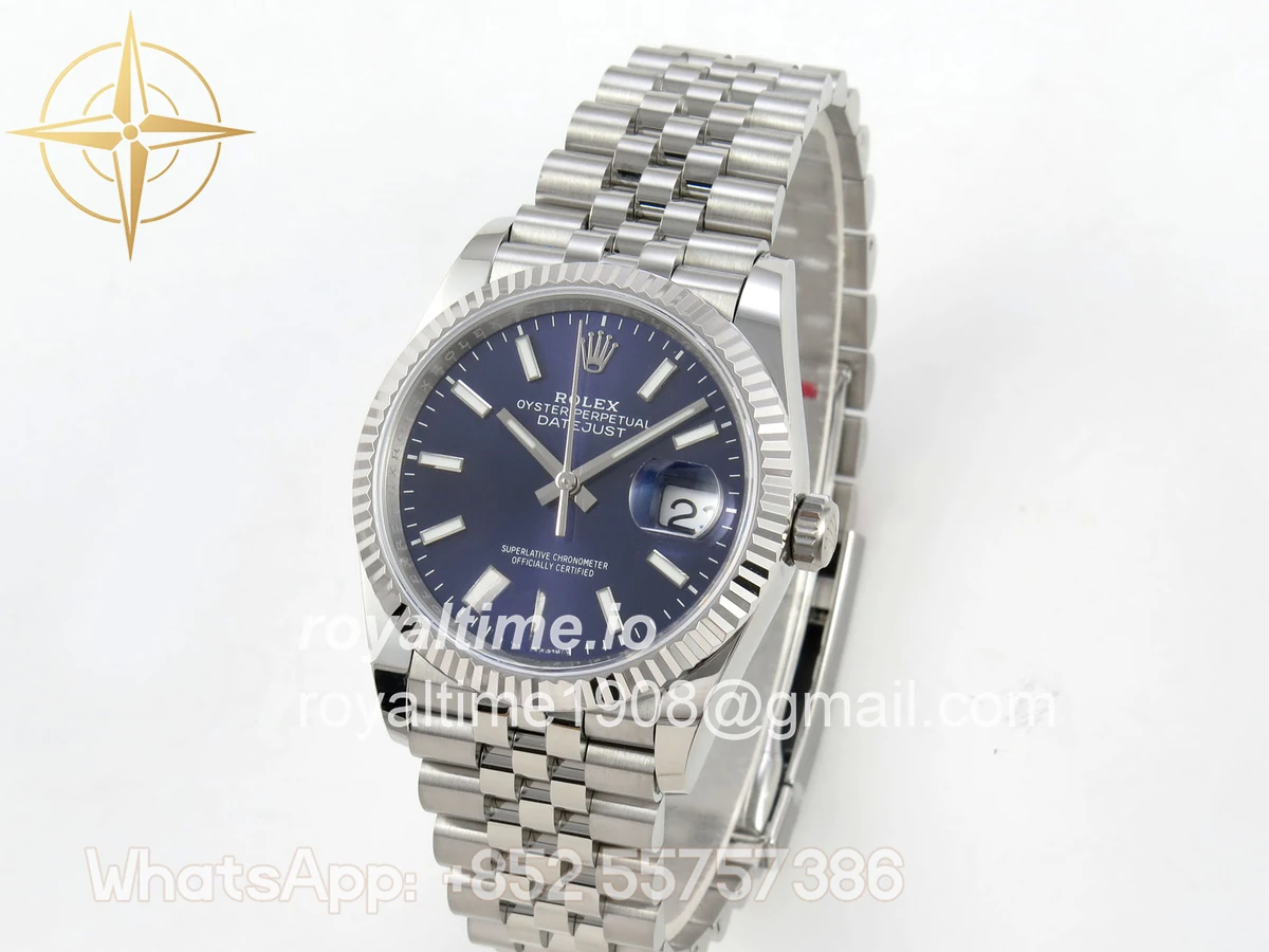 Rolex DateJust 36 SS 126234 ARF Blue Stick Dial on Jubilee Bracelet DD3235 - Image 3
