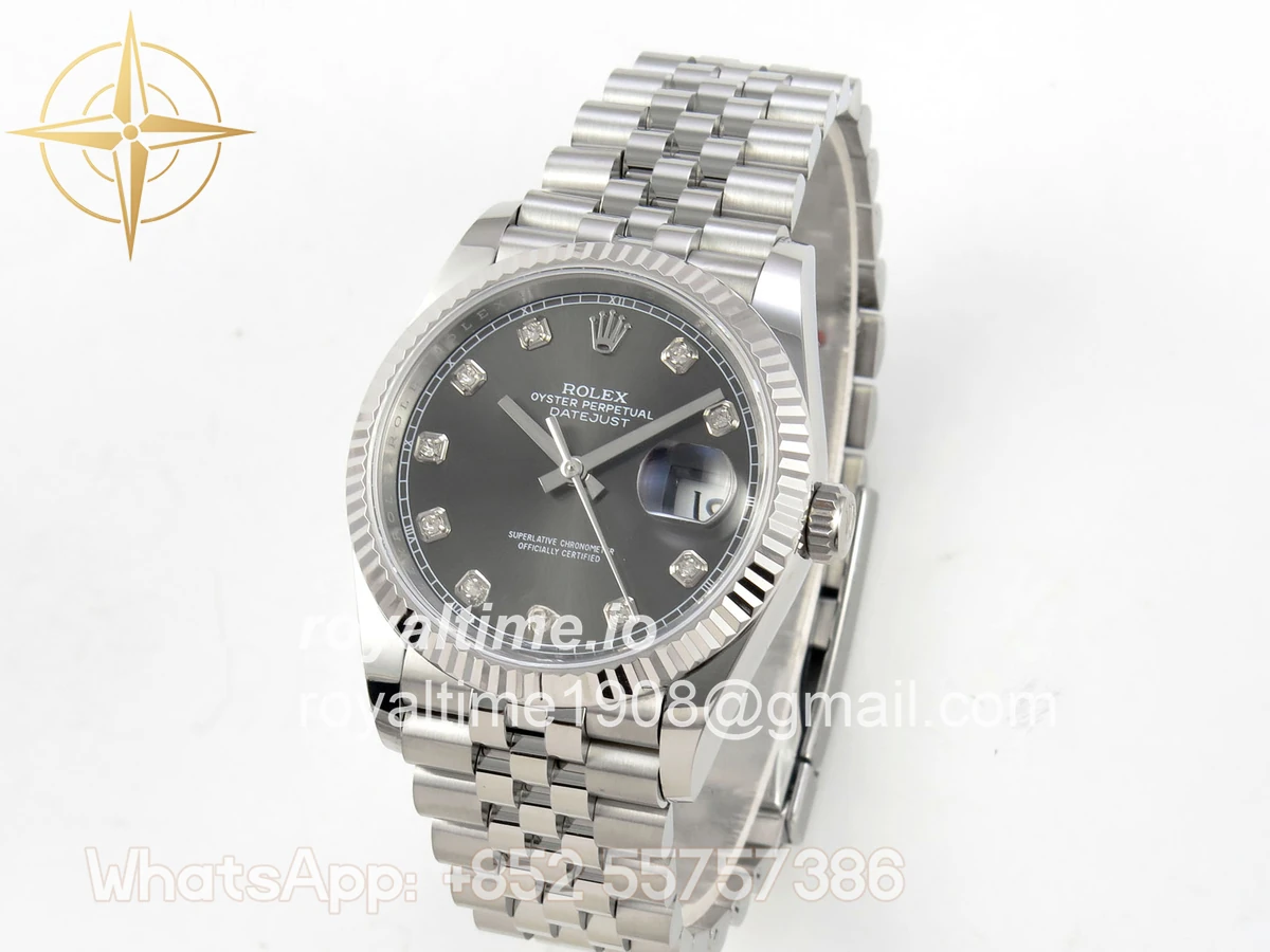 Rolex DateJust 36 SS 126234 ARF Gray Diamonds Dial on Jubilee Bracelet DD3235 - Image 3