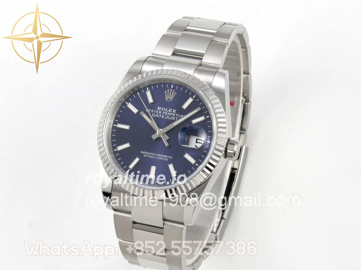 Rolex DateJust 36 SS 126234 ARF Purple Stick Dial on Oyster Bracelet DD3235 - Image 3