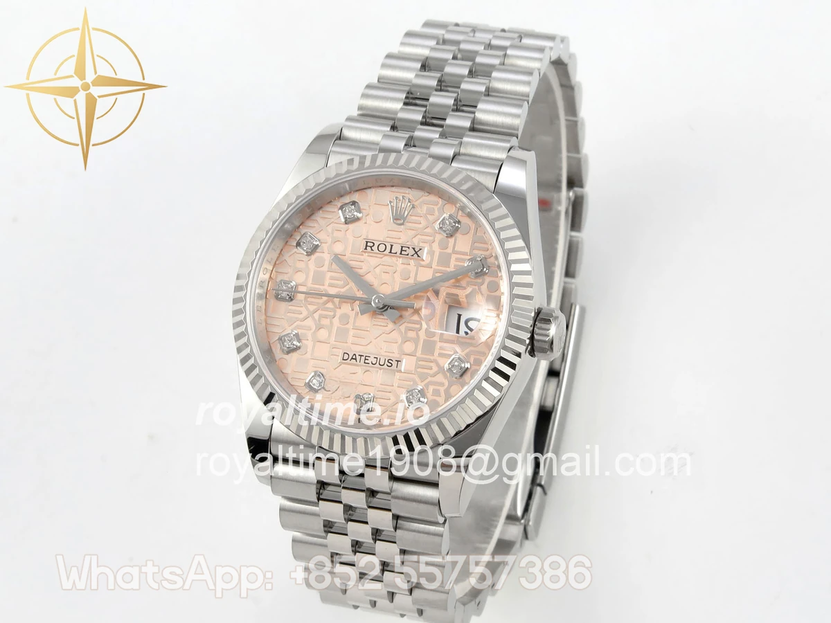 Rolex DateJust 36 SS 126234 ARF RG Computer Diamonds Dial on Jubilee Bracelet DD3235 - Image 3