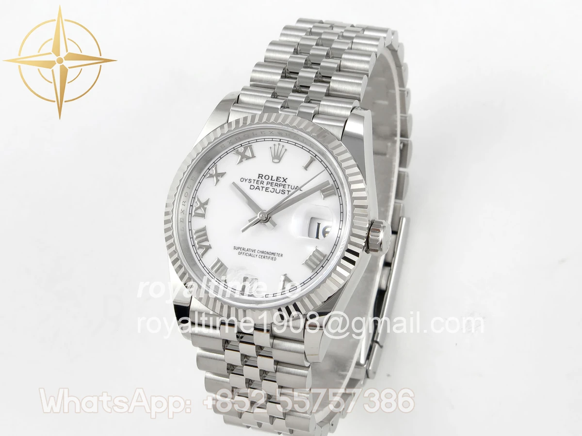 Rolex DateJust 36 SS 126234 ARF White Roman Dial on Jubilee Bracelet DD3235 - Image 3