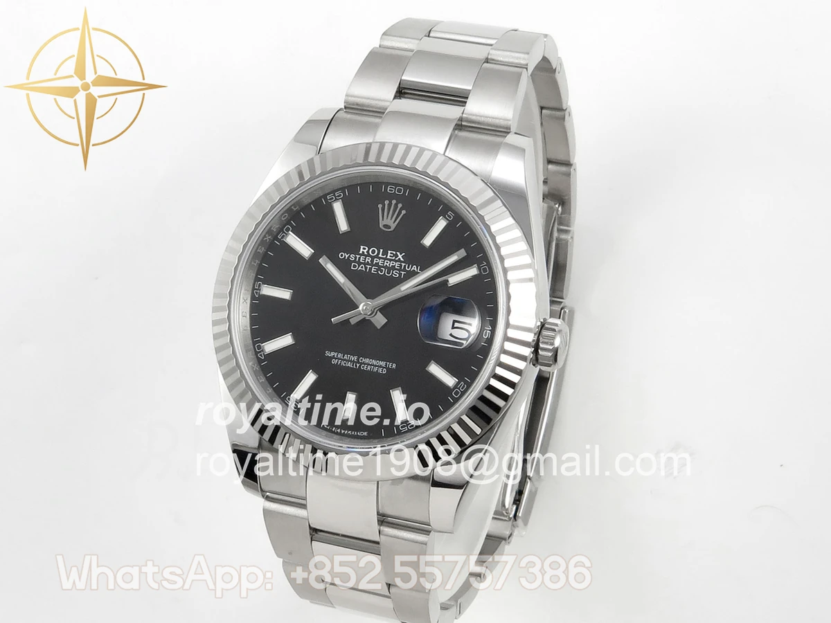 Rolex DateJust 41 126334 904L SS SCF Black Dial on Oyster Bracelet VR3235 - Image 3