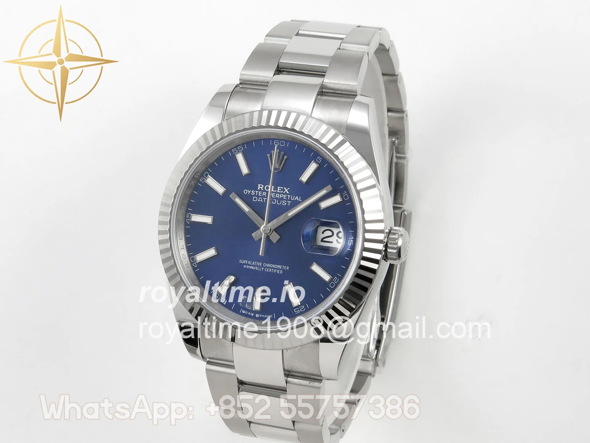 Rolex DateJust 41 126334 904L SS SCF Blue Dial on Oyster Bracelet VR3235 - Image 3