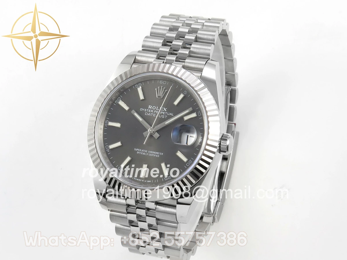 Rolex DateJust 41 126334 904L SS SCF Gray Dial on Jubilee Bracelet VR3235 - Image 3