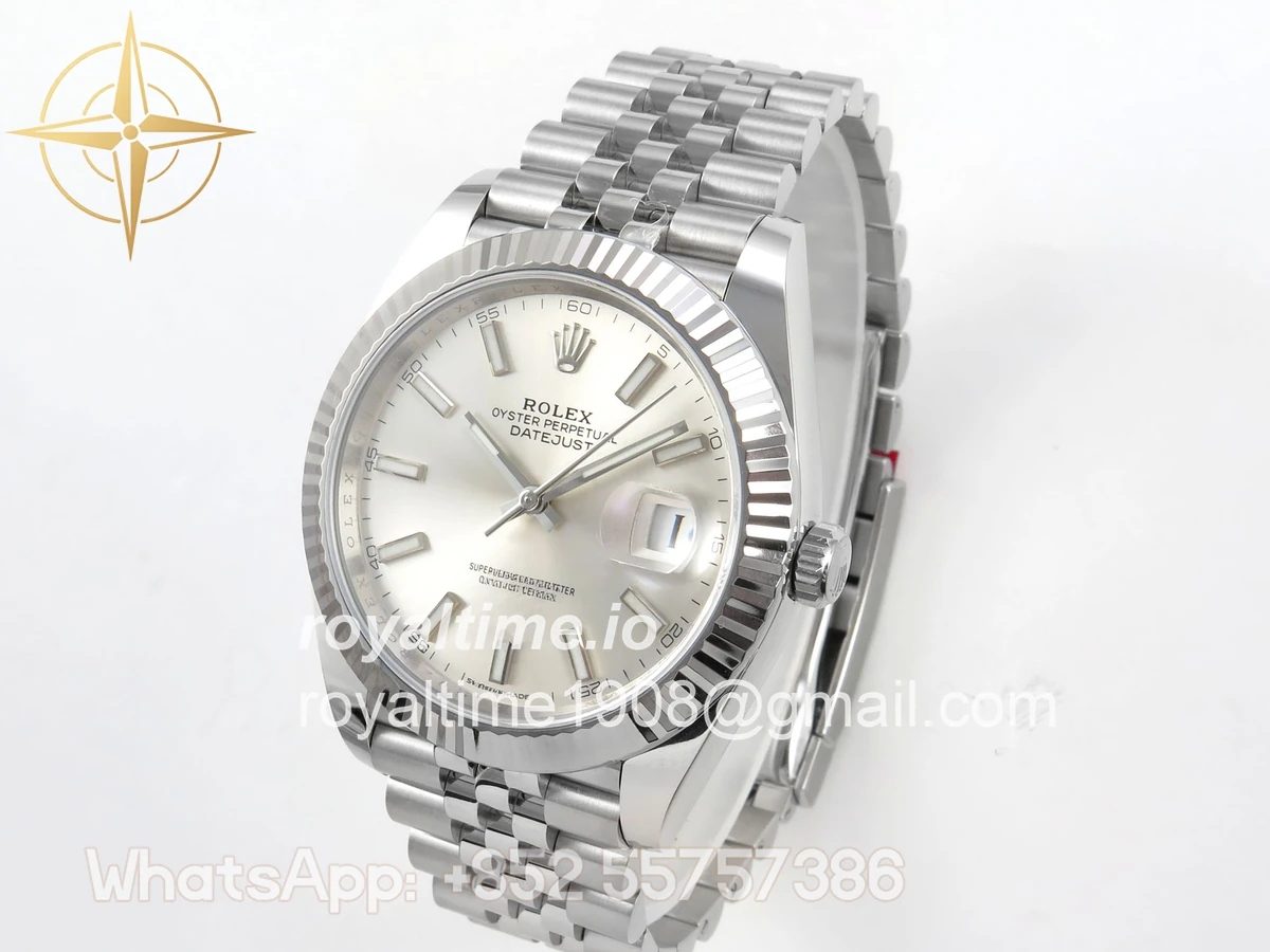 Rolex DateJust 41 126334 904L SS SCF Sliver Dial on Jubilee Bracelet VR3235 - Image 3
