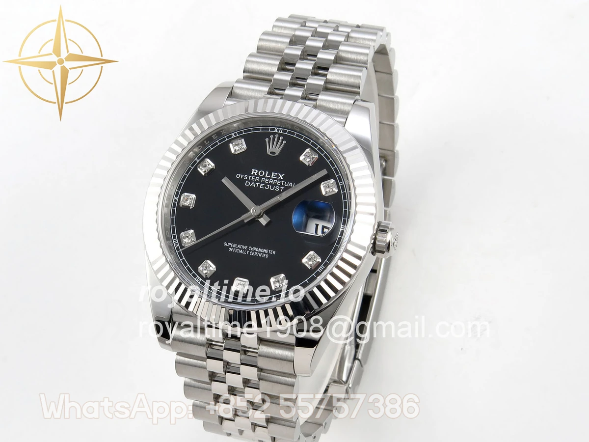 Rolex DateJust 41 126334 Clean Plus Black Diamonds Dial on Jubilee Bracelet JH3235 (Free Sprung) Weighted 133g - Image 3