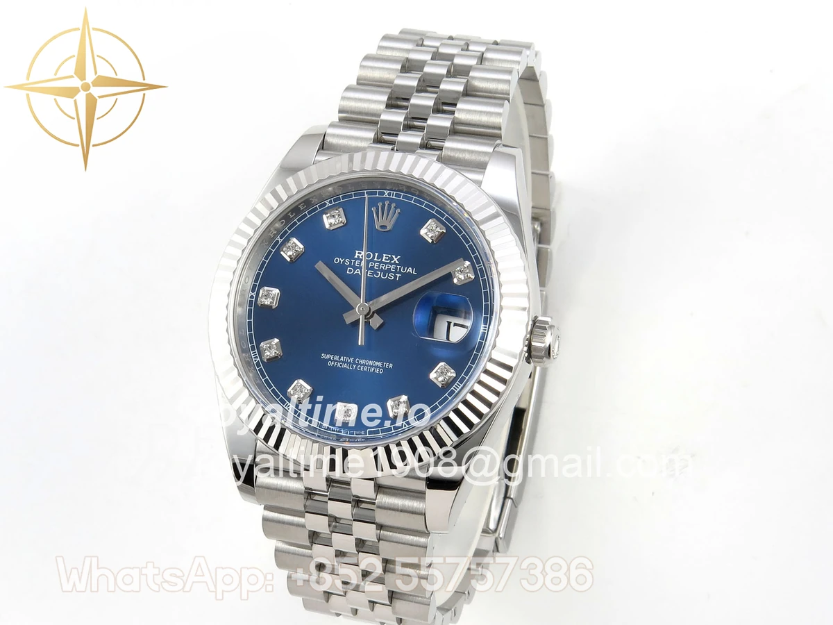Rolex DateJust 41 126334 Clean Plus Blue Diamonds Dial on Jubilee Bracelet JH3235 (Free Sprung) Weighted 133g - Image 3