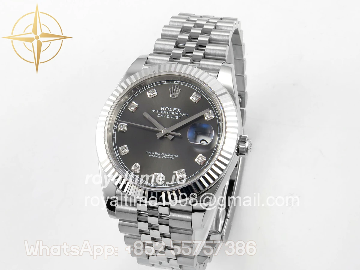 Rolex DateJust 41 126334 Clean Plus Gray Diamonds Dial on Jubilee Bracelet JH3235 (Free Sprung) Weighted 133g - Image 3