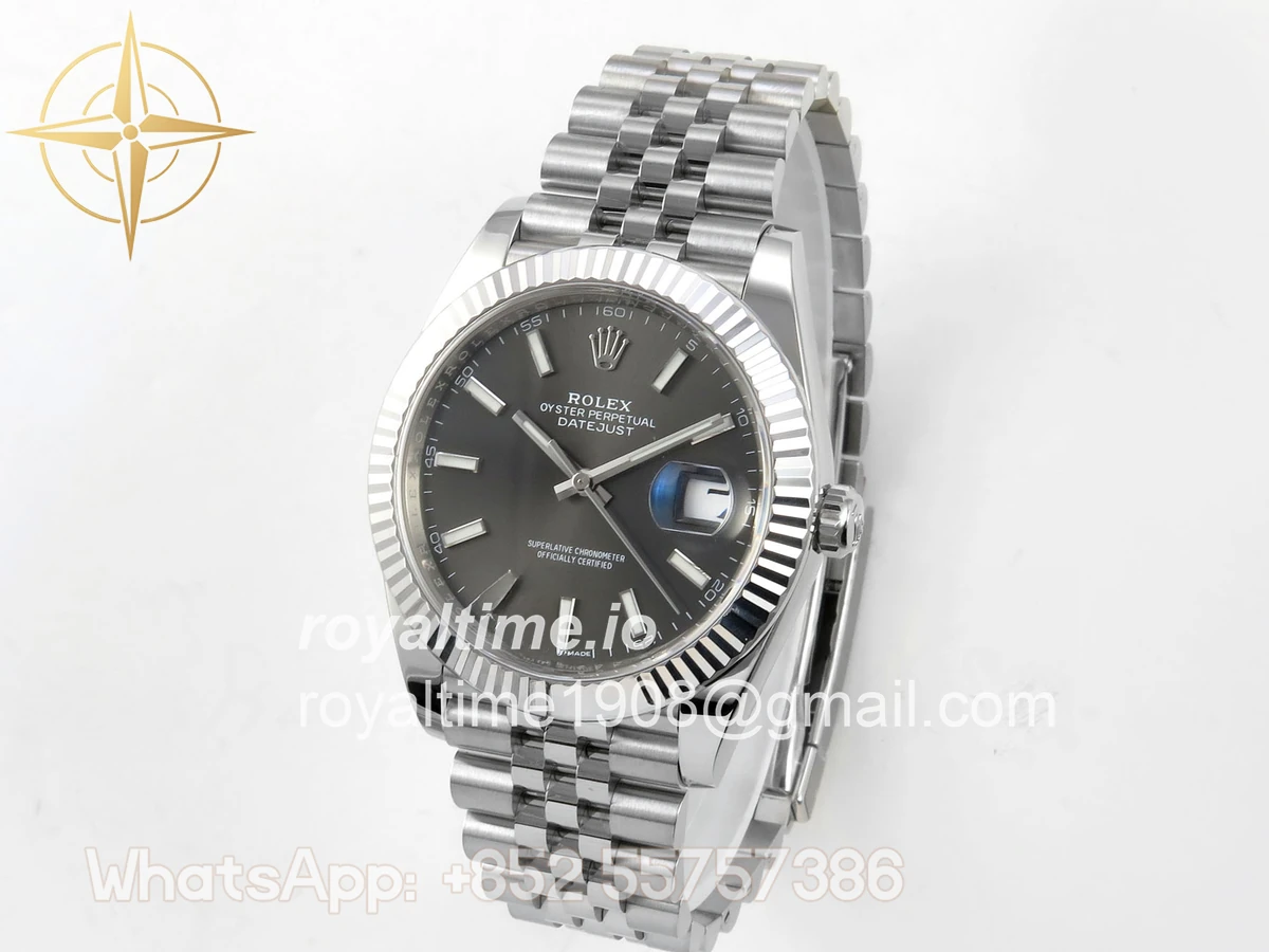 Rolex DateJust 41 126334 Clean Plus Gray Stick Dial on Jubilee Bracelet JH3235 (Free Sprung) Weighted 133g - Image 3